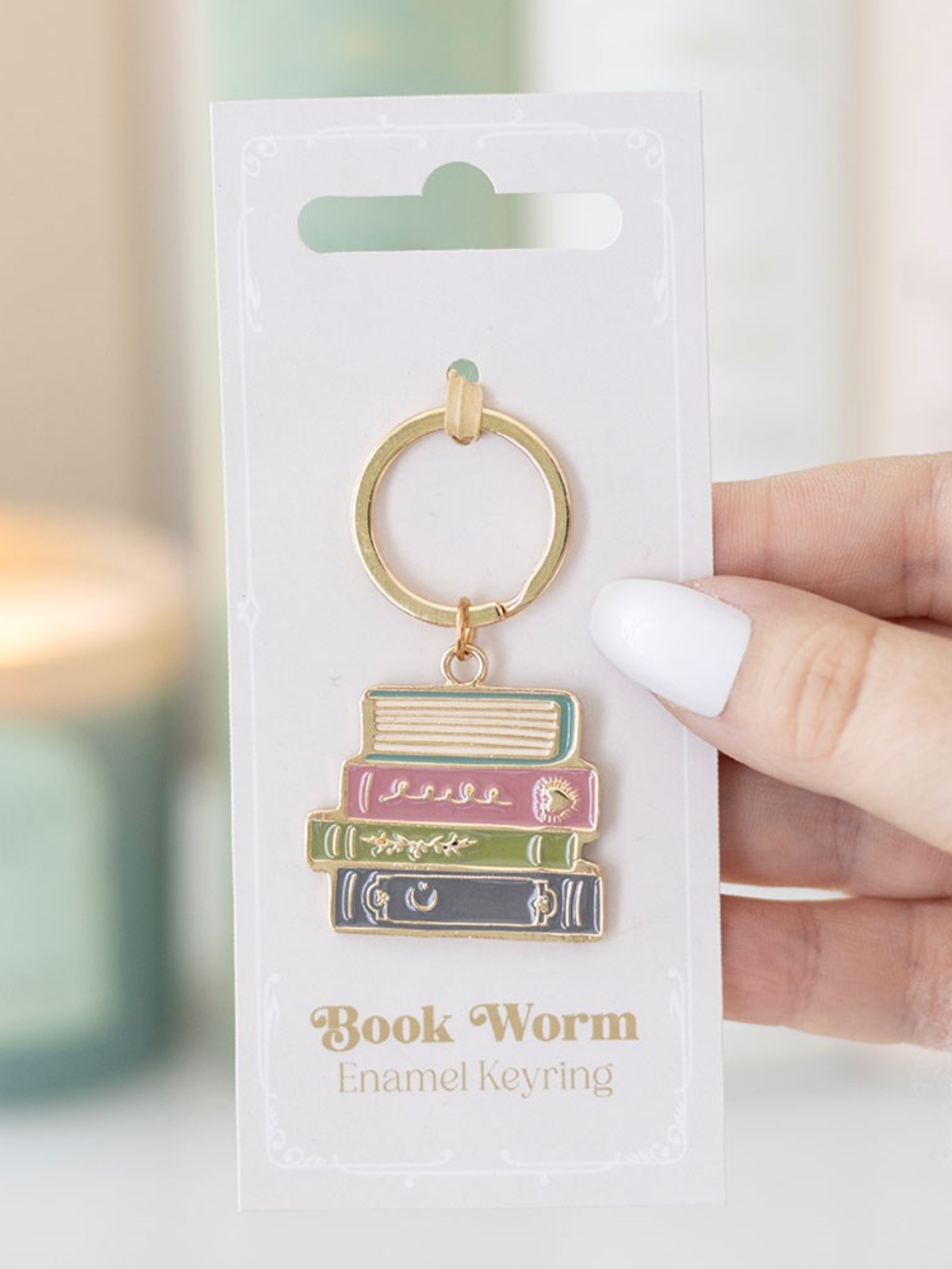 Book Worm Keyring Something Different
