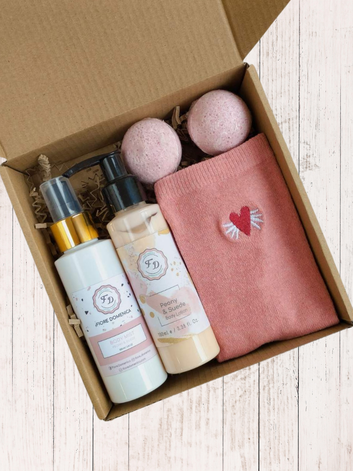 Pink Peony Treats Giftbox Think Gift