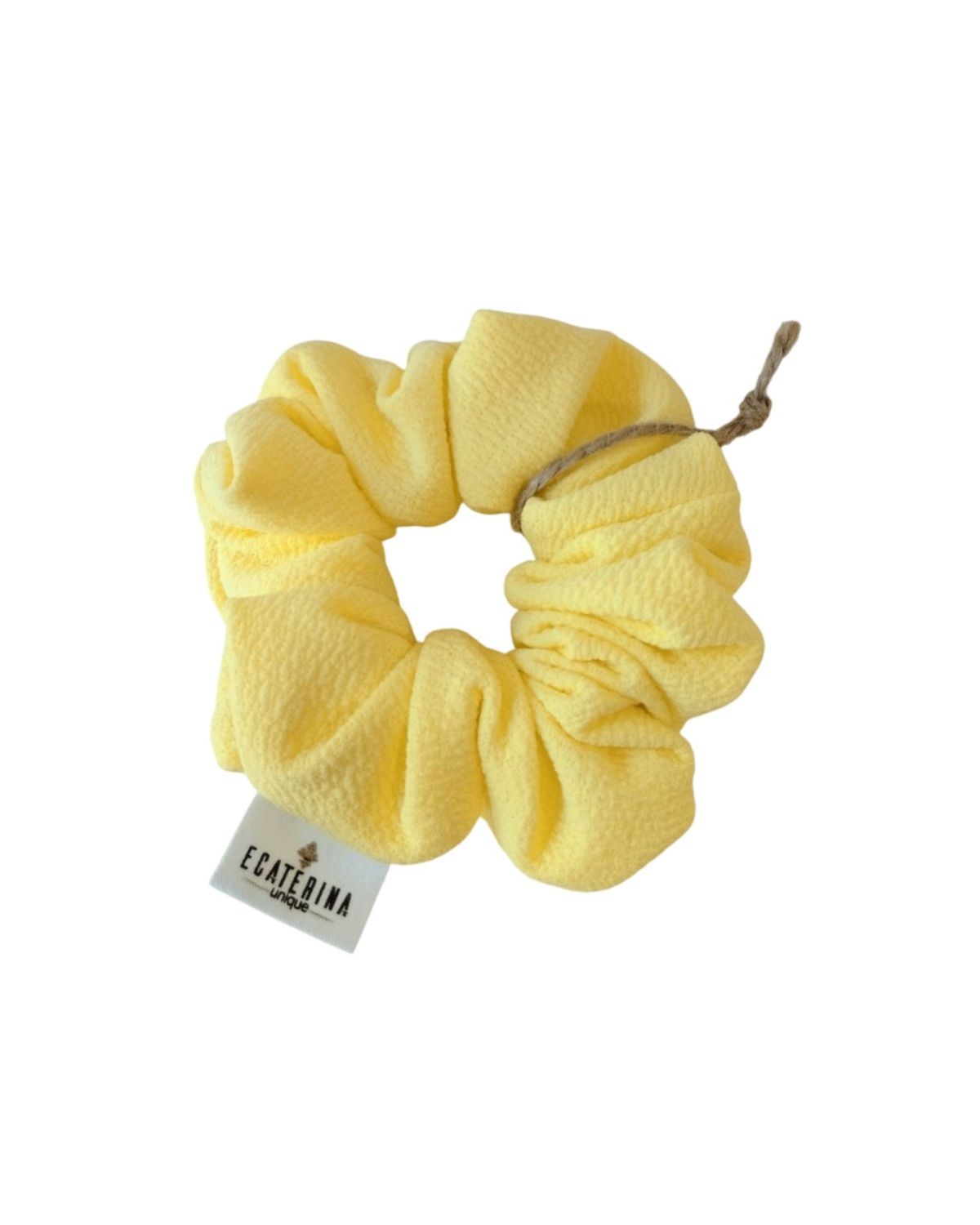 Γκοφρέ Κίτρινο Sunshine Scrunchie Ecaterina Unique