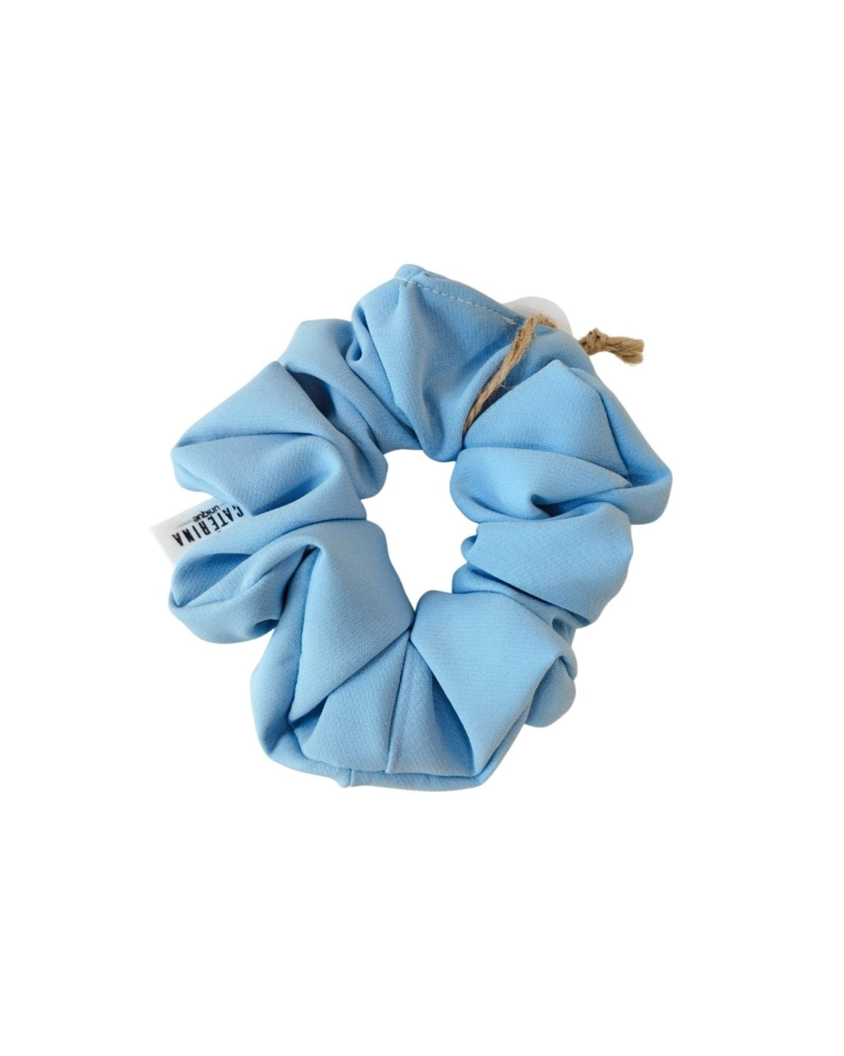 Κρεπ Γαλάζιο Alice in Wonderland Scrunchie Ecaterina Unique