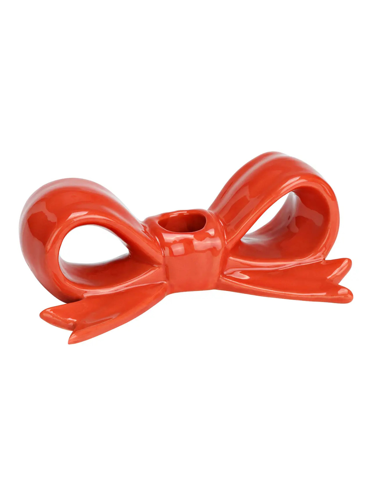 Κεραμική Βάση για κερί Κόκκινος Φιόγκος