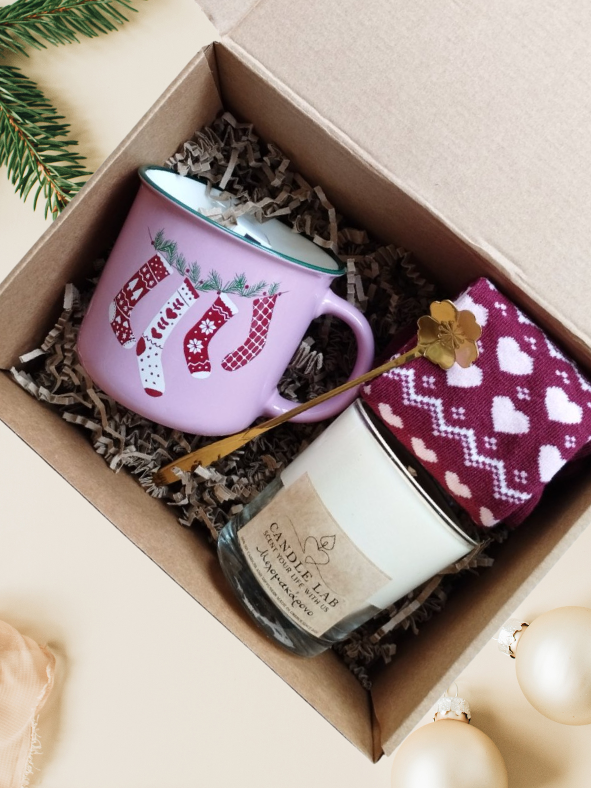 Pink Nordic Festive Nights Giftbox Think Gift