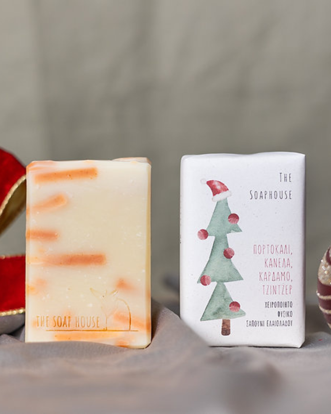 Χειροποίητο Σαπούνι Πορτοκάλι, Κανέλα, Κάρδαμο & Τζίντζερ Soaphouse