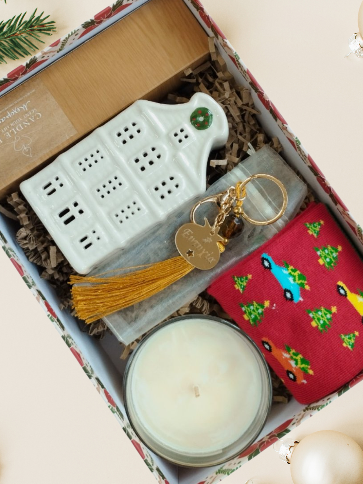 The Festive Wreath House Giftbox Think Gift