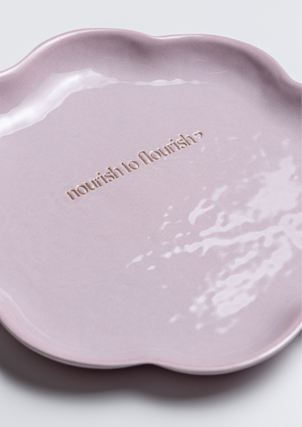 Μεγάλο Κεραμικό Πιάτο Bloom & Bite Phós Ροζ Kitchenware