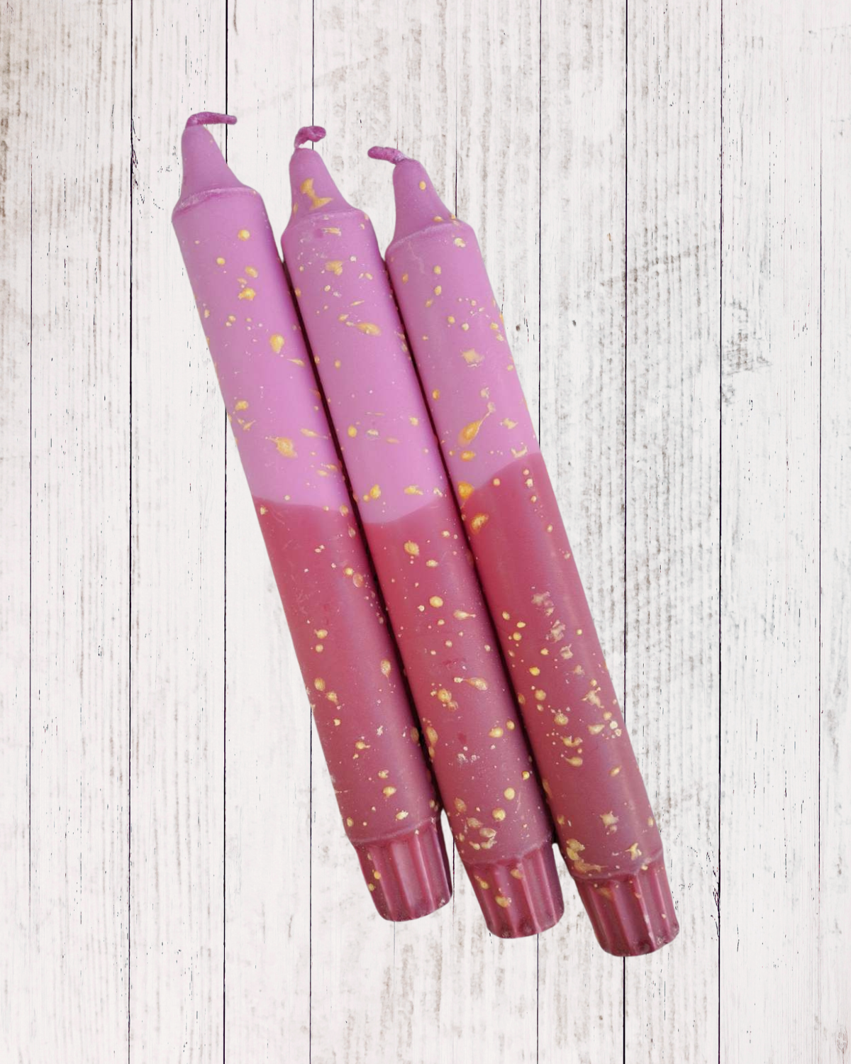 Λαμπάδα από Φυτικό Κερί Summer Vibes Pink Red Yellow Confetti