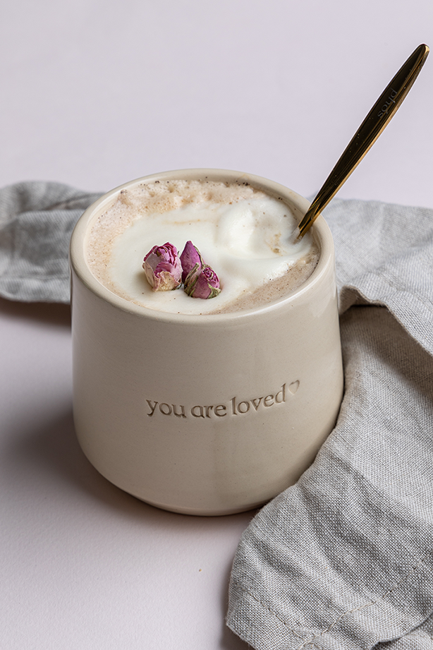 Μεγάλη Κεραμική Κούπα Hug In a Mug Κρεμ Phós