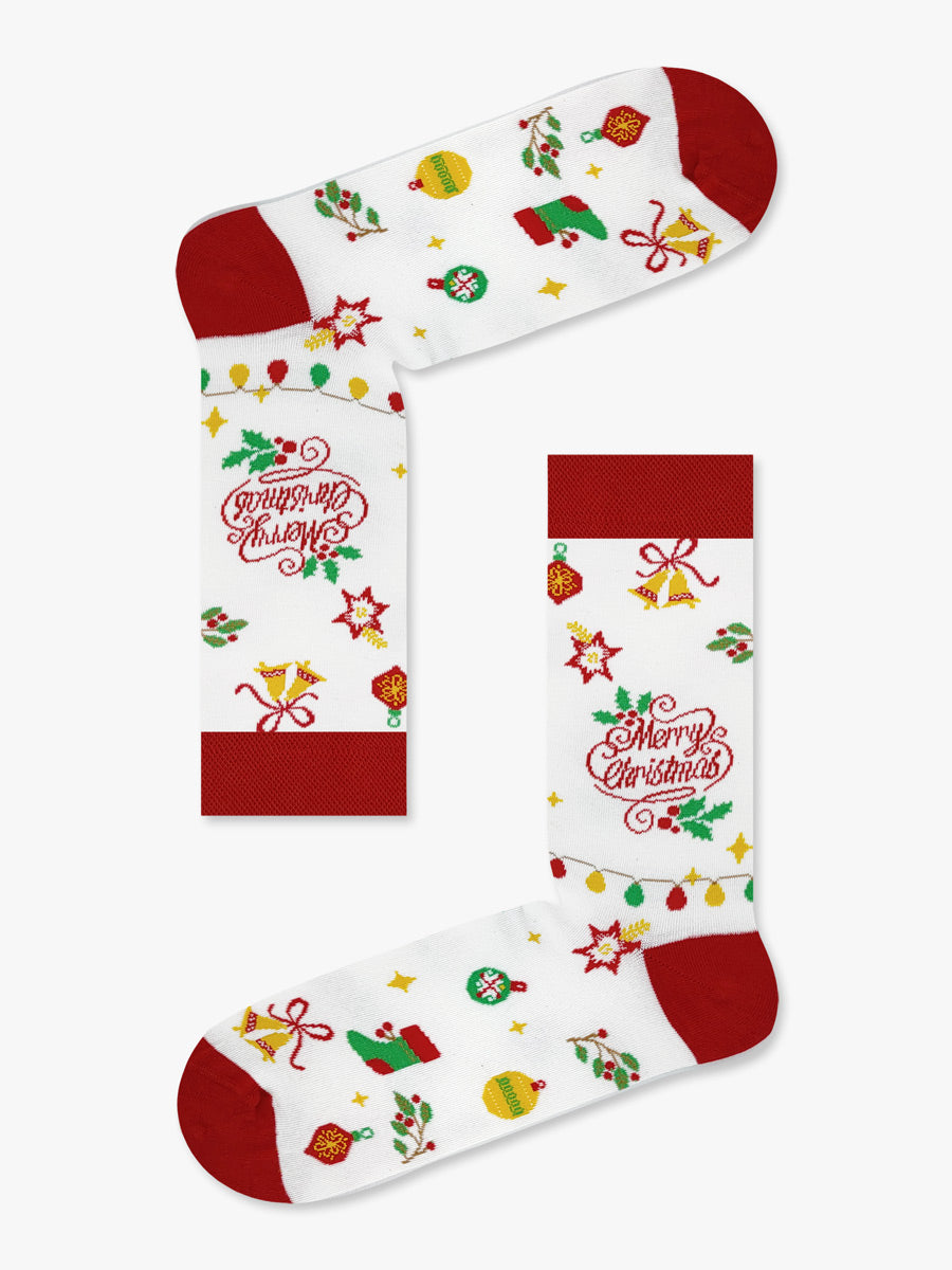 Χριστουγεννιάτικη Κάλτσα Βαμβακερή Merry Christmas NODO