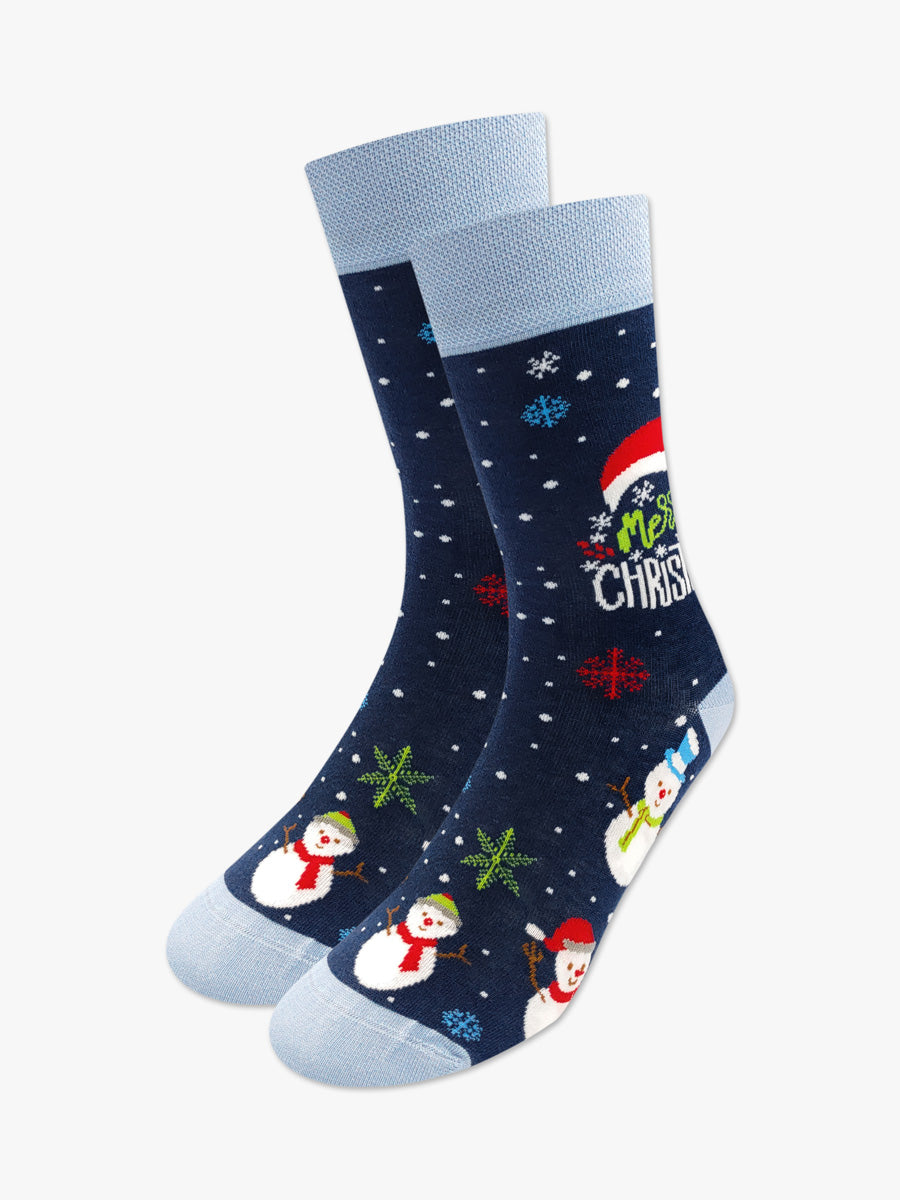 Χριστουγεννιάτικες Κάλτσες Βαμβακερές Merry Christmas Snowman NODO